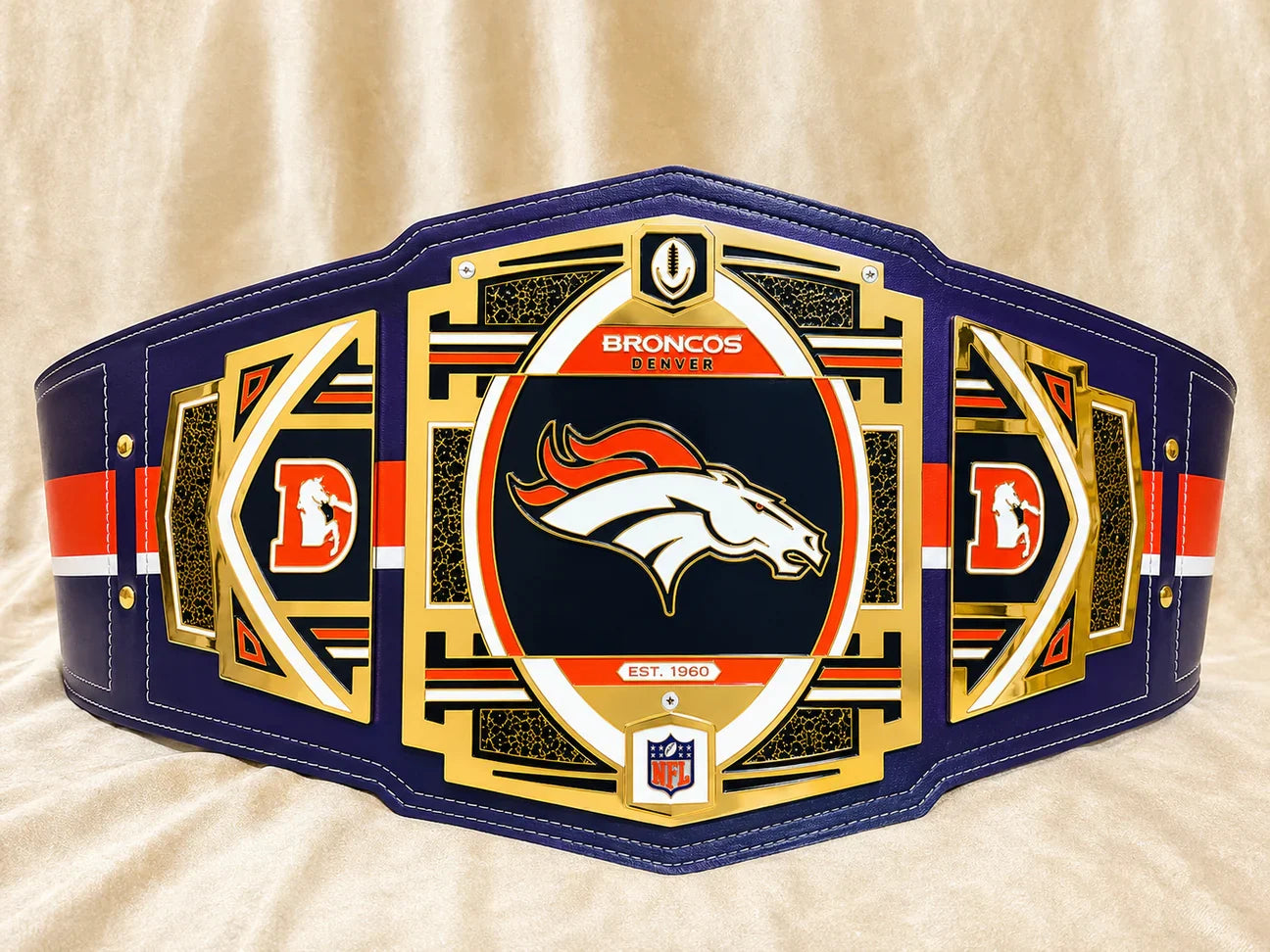 Denver Broncos Legacy Replica Wrestling Title Belt