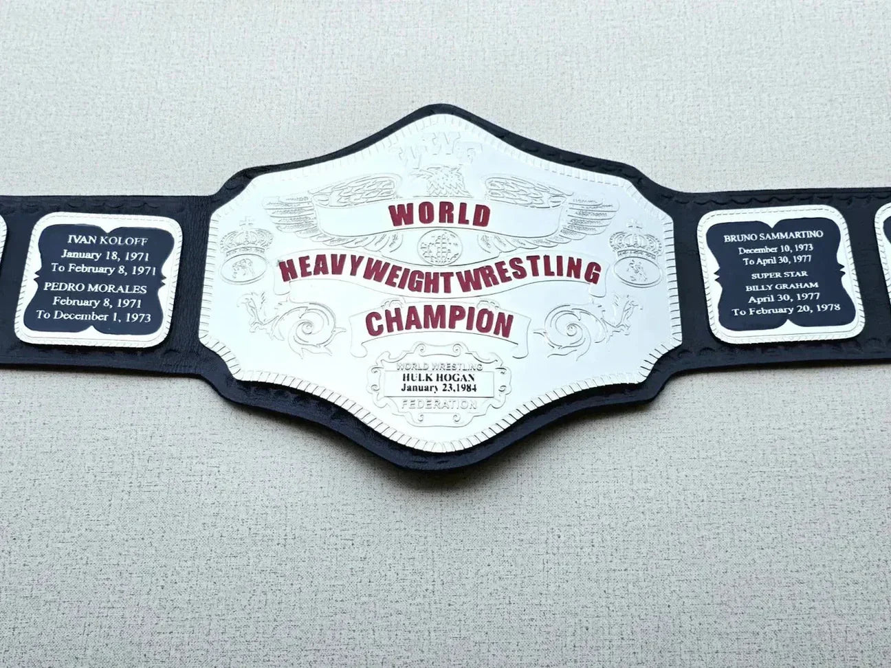 Hogan 84 Championship Belt Nickel Plated...!!!