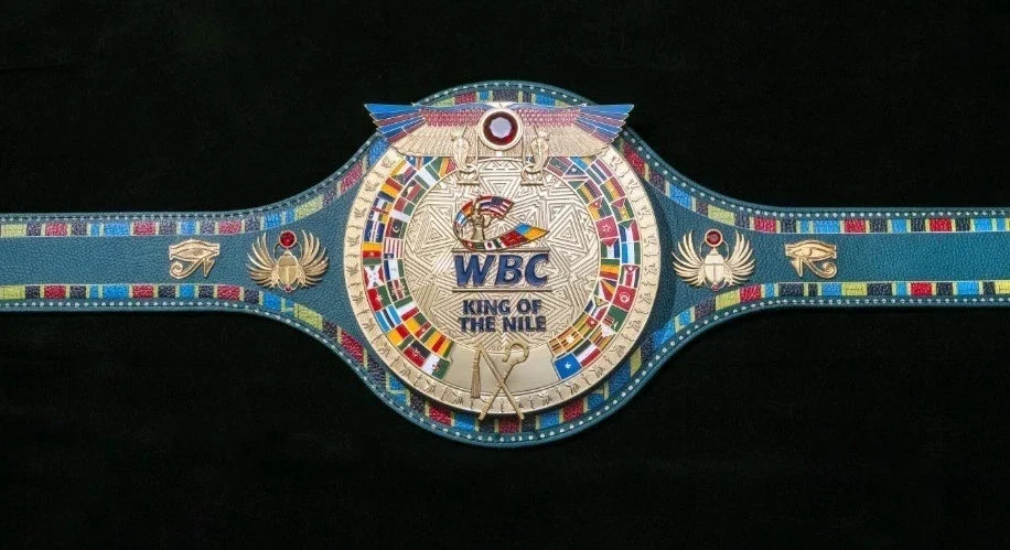 King of the Nile WBC Championship Belt Replica – Premium Brass Boxing Title with Real Leather Strap