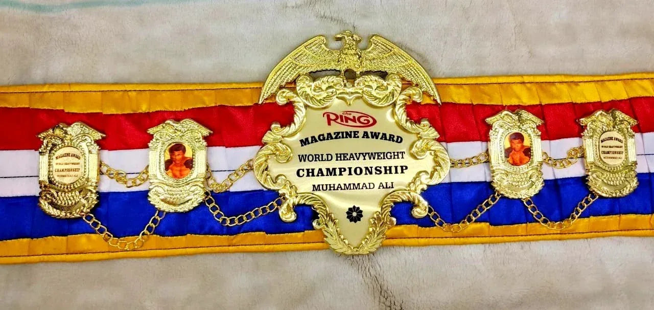 Ring Magazine Muhammad Ali World Heavyweight Championship Replica Belt