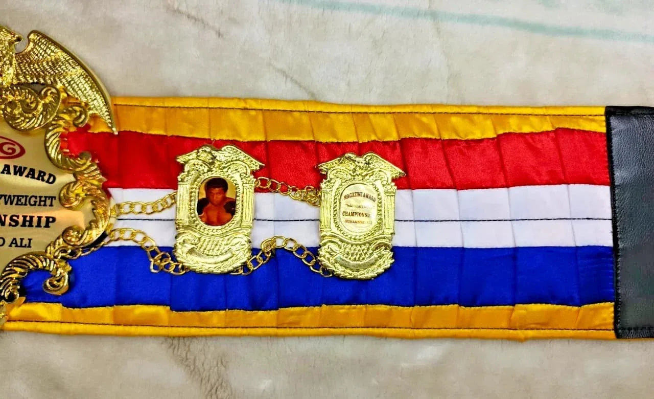 Ring Magazine Muhammad Ali World Heavyweight Championship Replica Belt