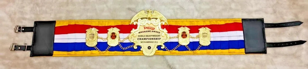 Ring Magazine Muhammad Ali World Heavyweight Championship Replica Belt