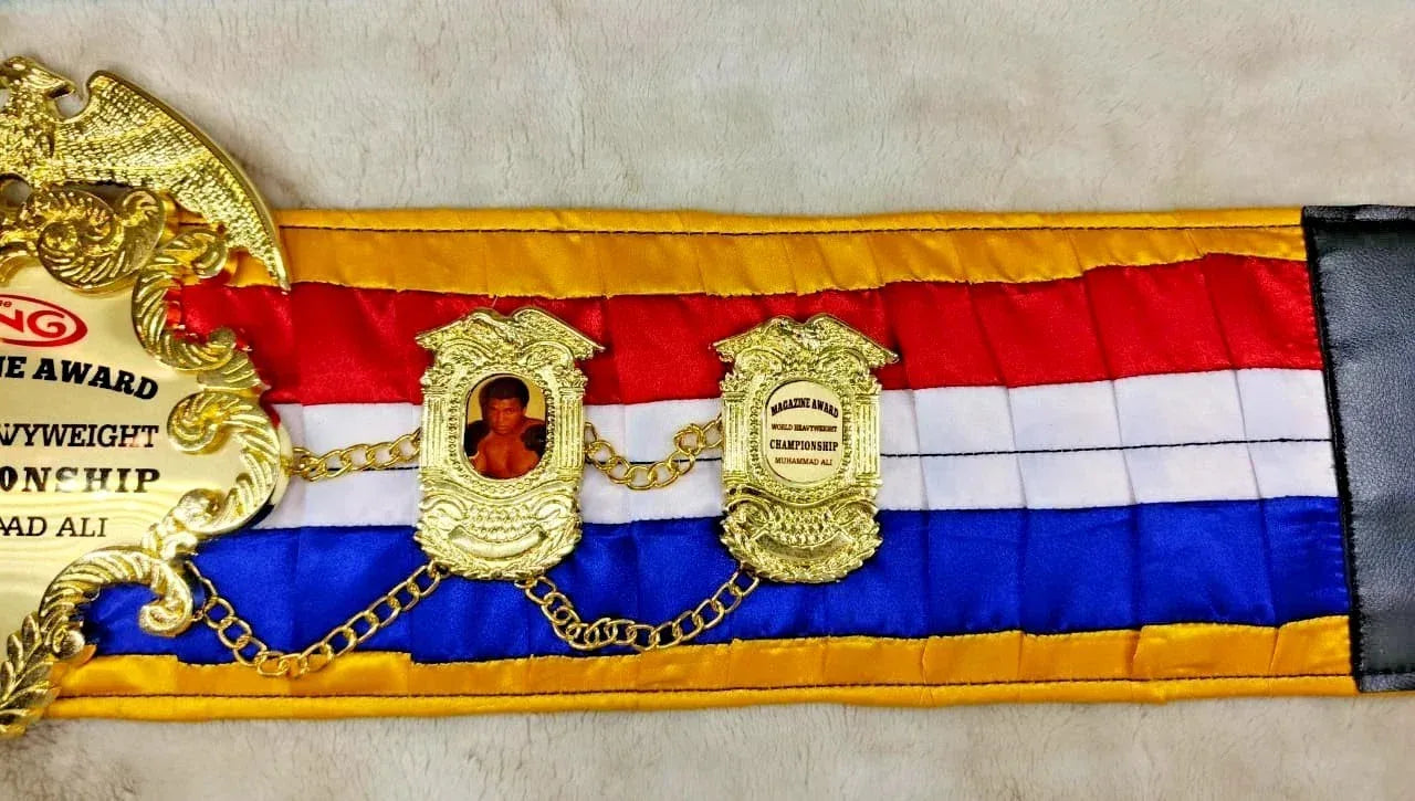 Ring Magazine Muhammad Ali World Heavyweight Championship Replica Belt