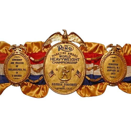George Foreman Ring Magazine Award Heavyweight Championship Belt
