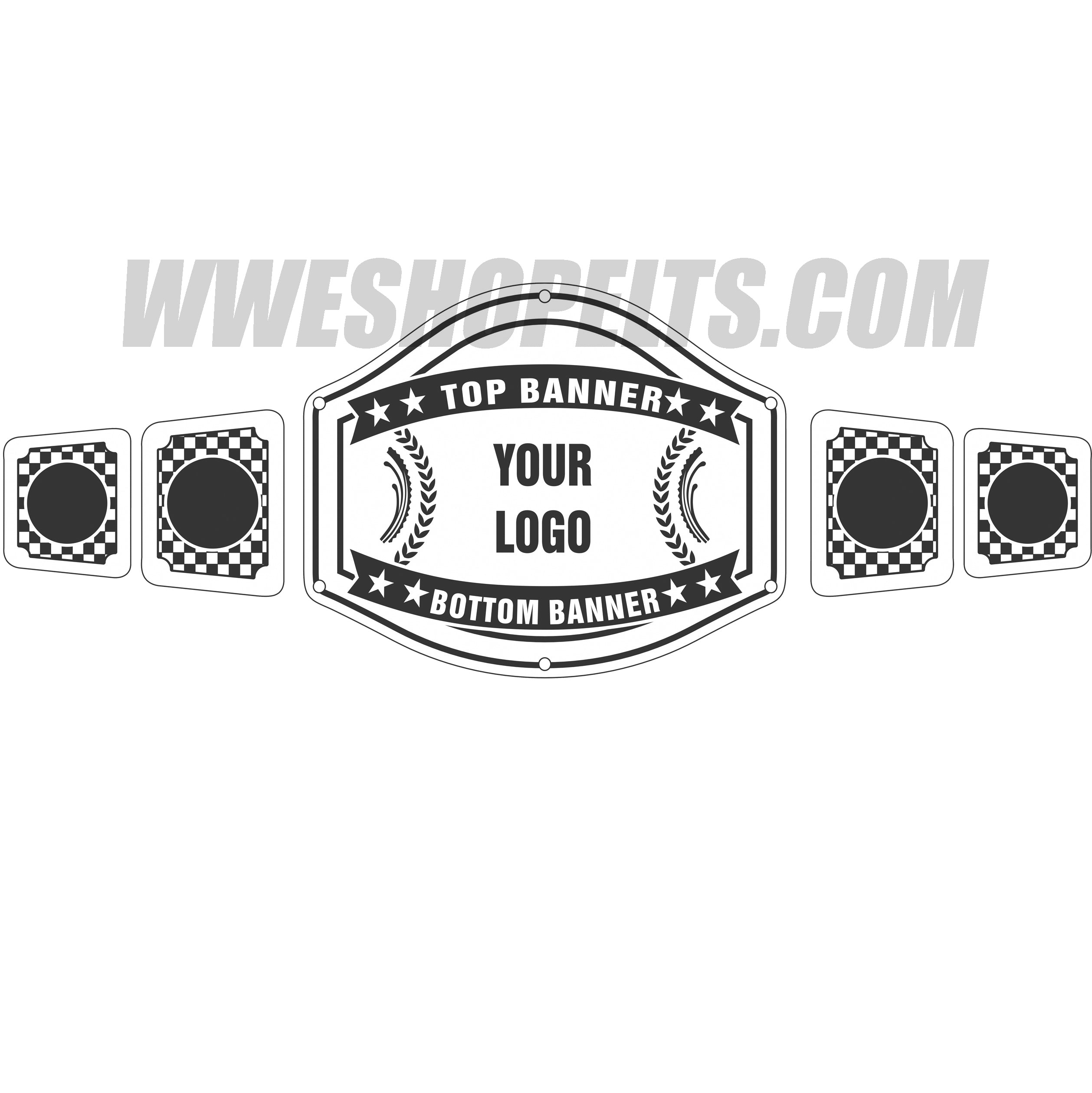 Custom Belts, Add Your Name Plate on Customizable Championship Belts for Halloween, Christmas, Valentine's, Skull Bone