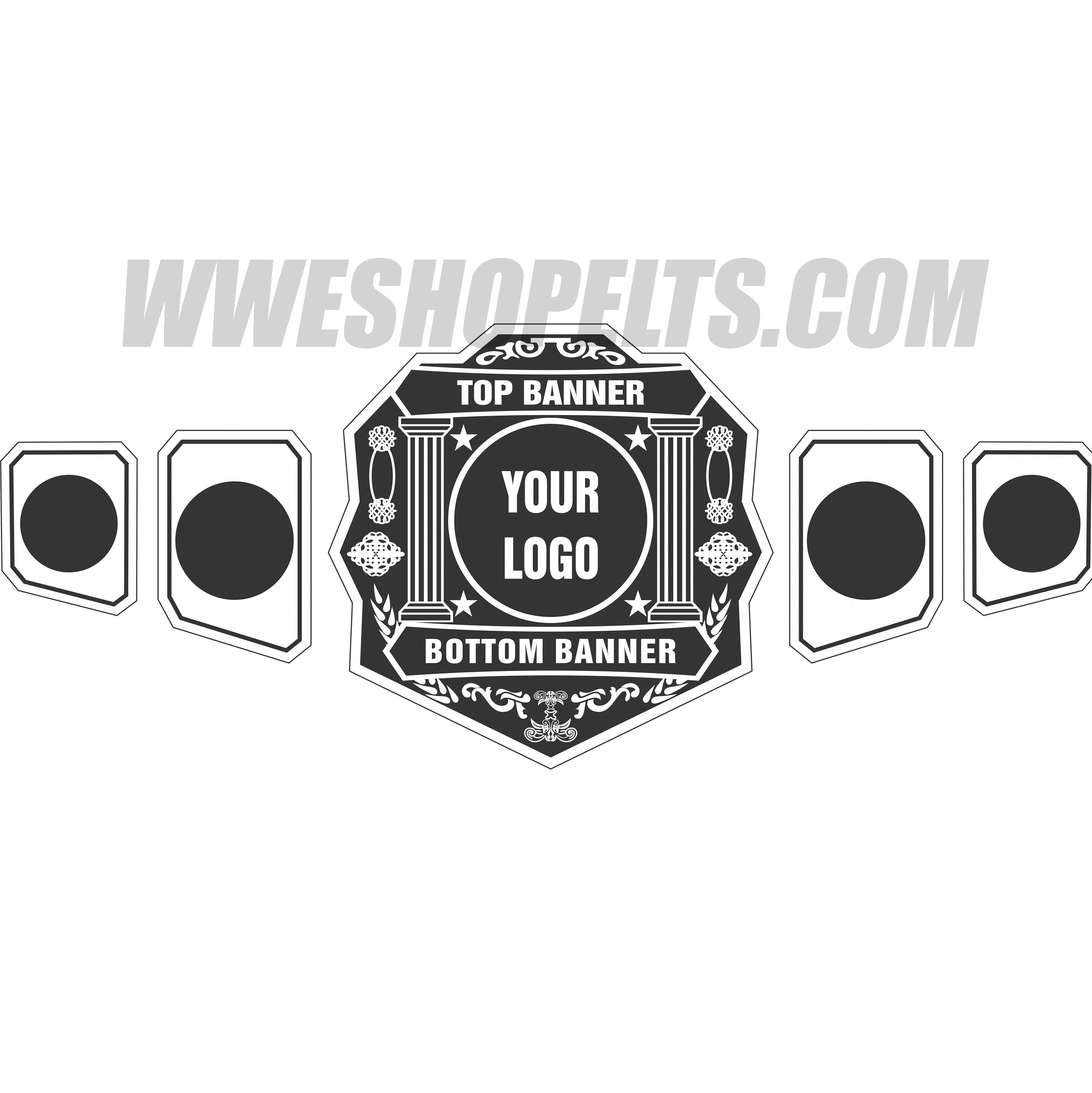 Custom Belts, Add Your Name Plate on Customizable Championship Belts for Halloween, Christmas, Valentine's, Skull Bone
