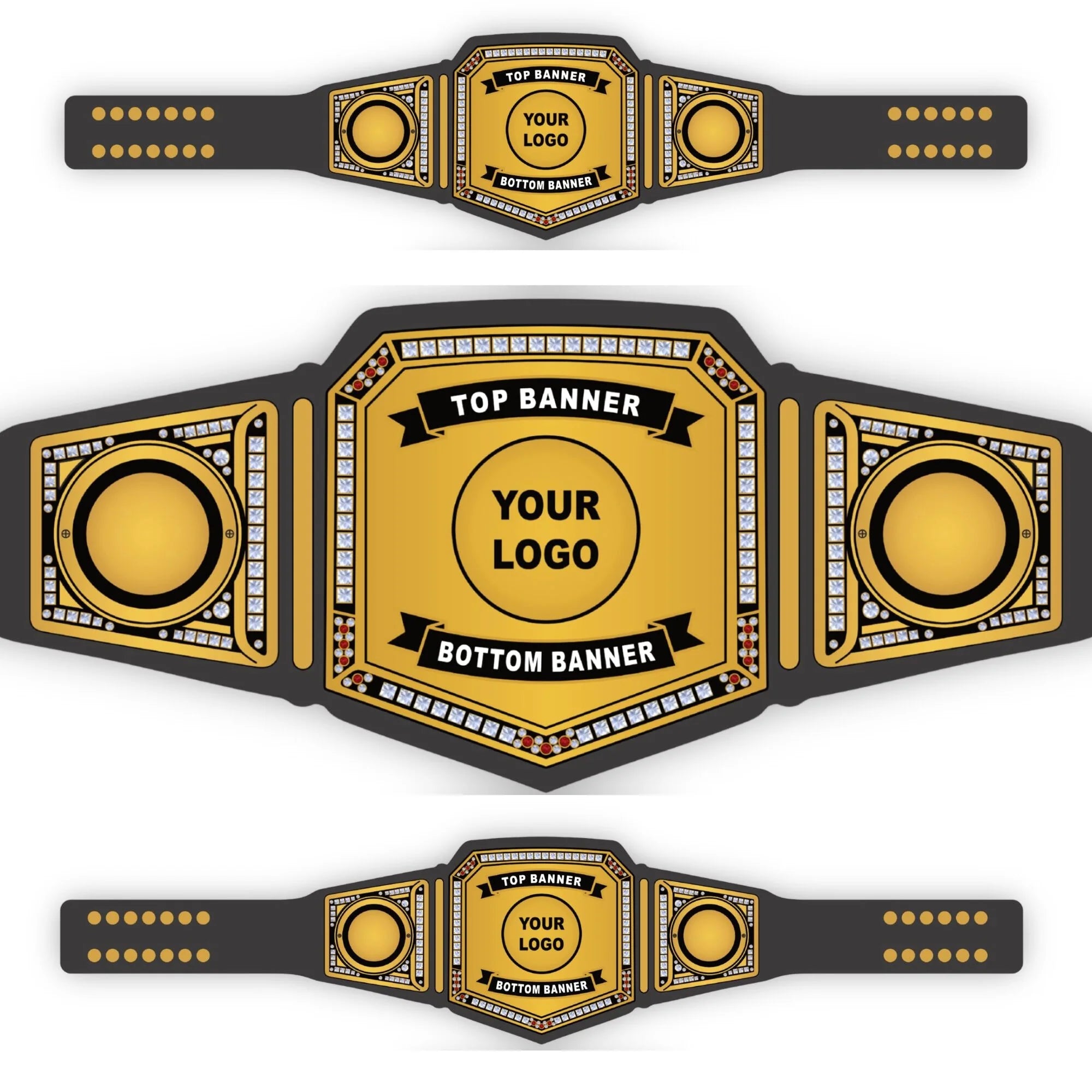 Custom Wrestling Championship Belt Design