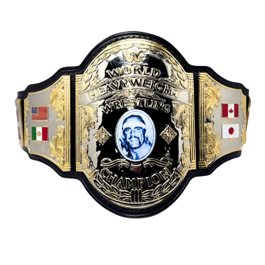 Hulk Hogan Mystery belt autographed Championship Title Belt