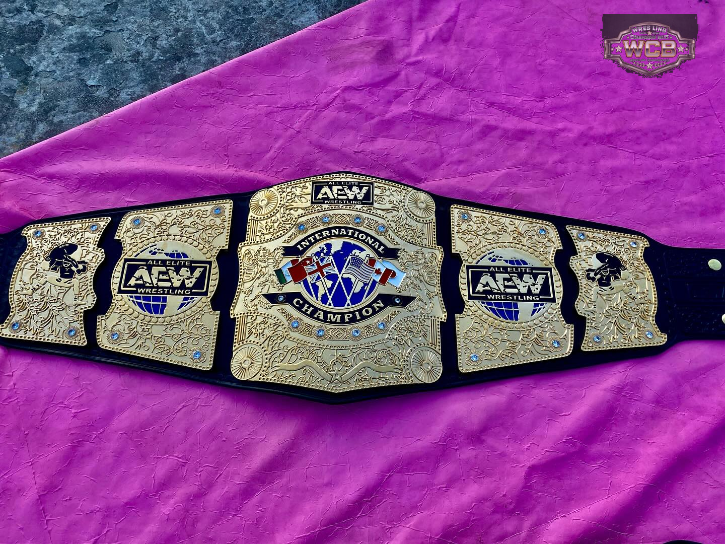 AEW International Championship Belt – Premium CNC Edition