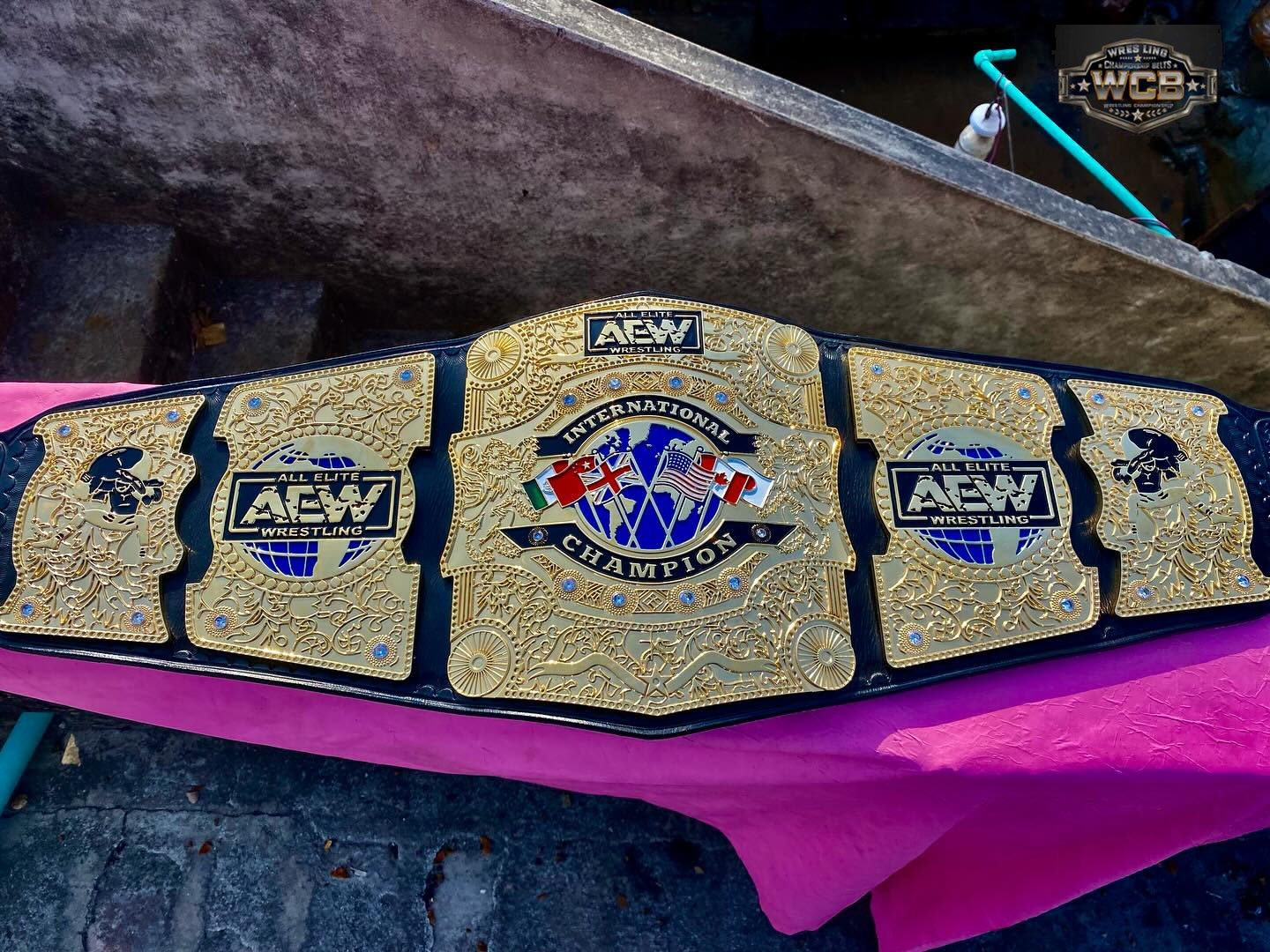 AEW International Championship Belt – Premium CNC Edition