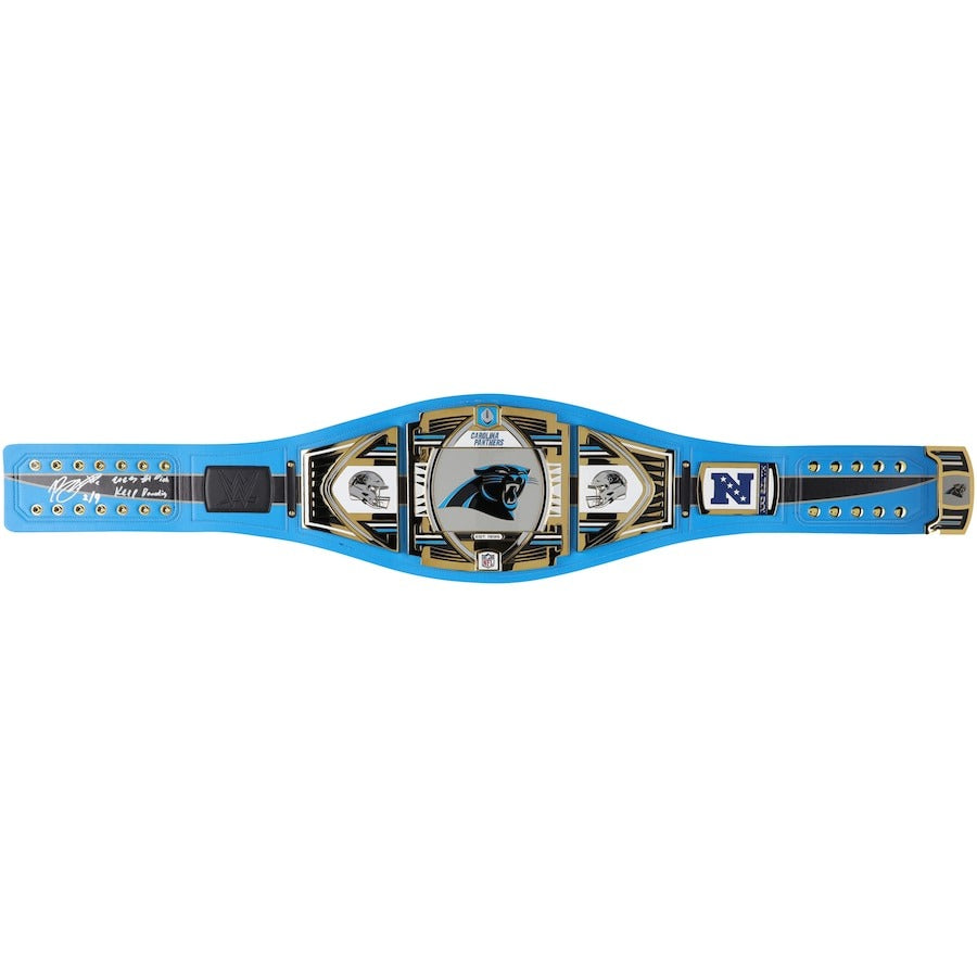 Bryce Young Carolina Panthers Autographed WWE Legacy Title Belt with "2023 #1 Pick" and "Keep Pounding" Inscriptions - Limited Edition of 9