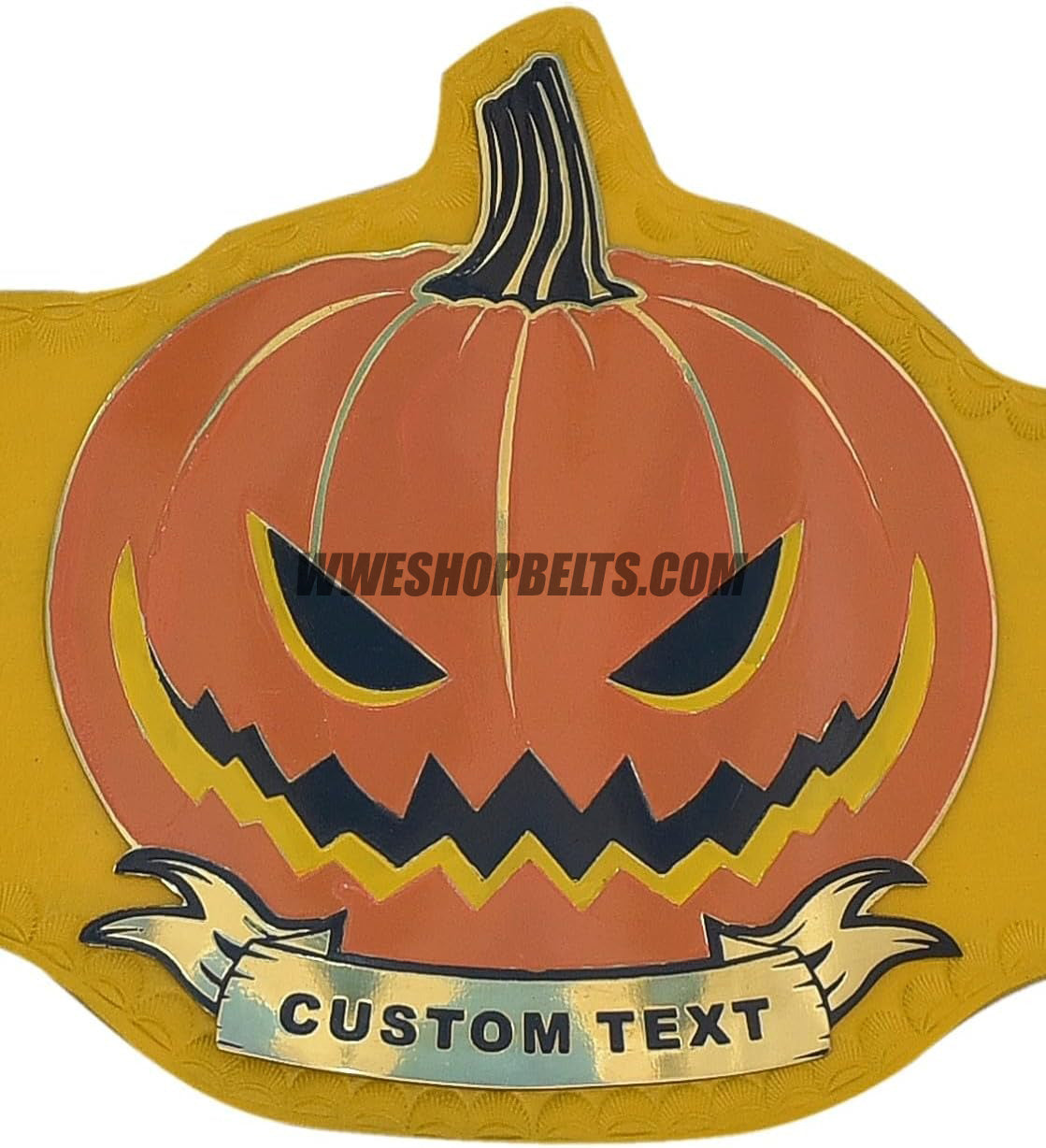 Custom Belts, Add Your Name Plate on Customizable Championship Belts for Halloween, Christmas, Valentine's, Skull Bone (Halloween)