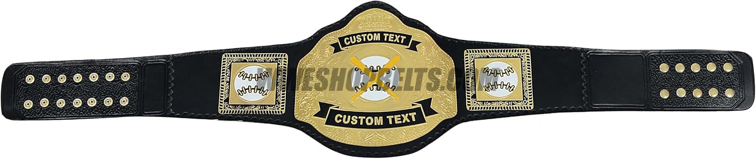 Custom Belts, Add Your Name Plate on Customizable Championship Belts for Halloween, Christmas, Valentine's, Skull Bone (Halloween)
