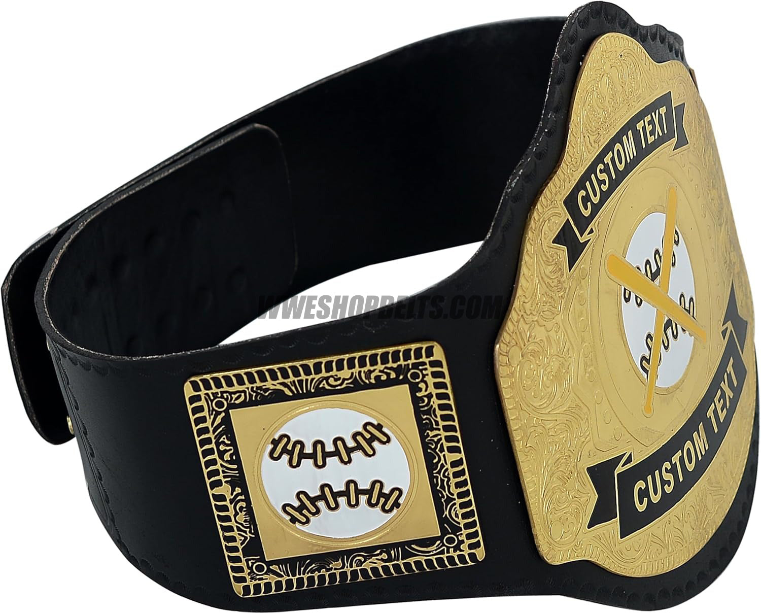 Custom Belts, Add Your Name Plate on Customizable Championship Belts for Halloween, Christmas, Valentine's, Skull Bone (Halloween)