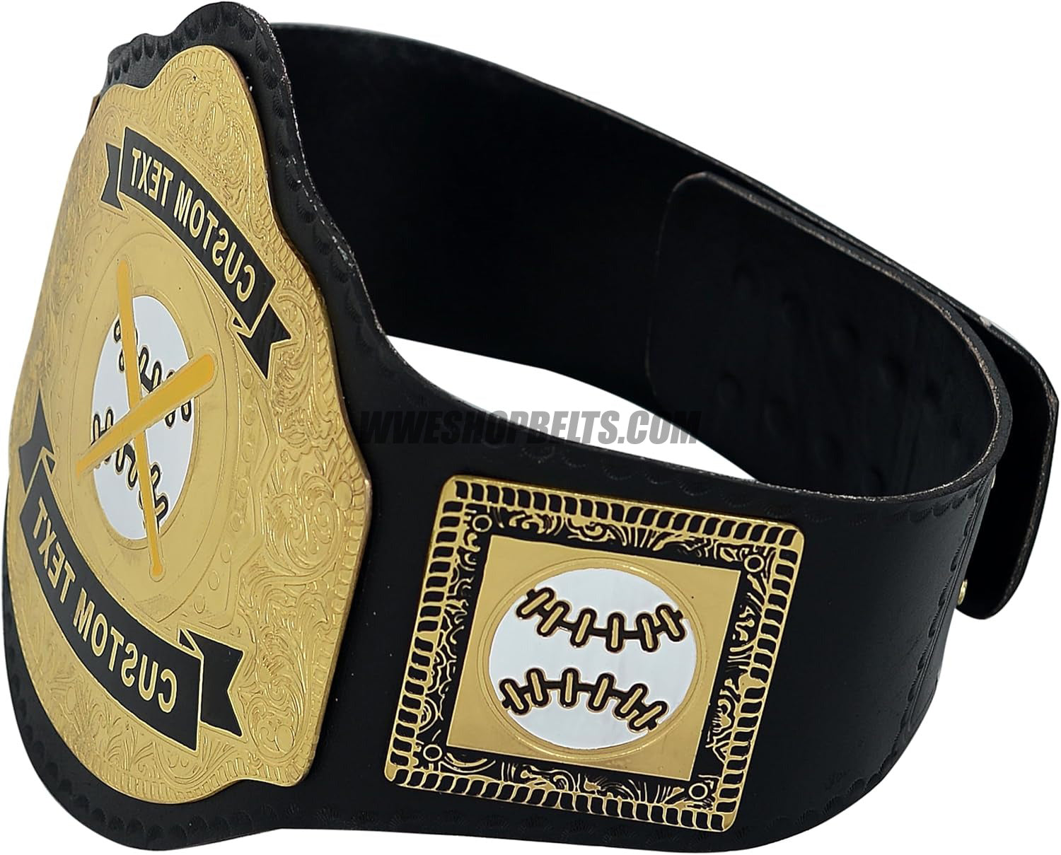 Custom Belts, Add Your Name Plate on Customizable Championship Belts for Halloween, Christmas, Valentine's, Skull Bone (Halloween)