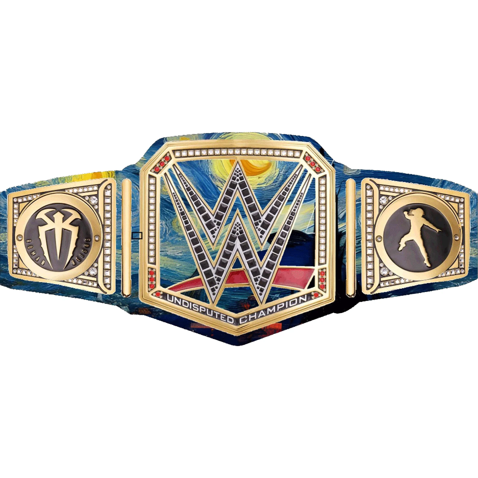 Custom Clash In Paris WWE Roman Reigns Inspired Championship Replica Wrestling Title Belt