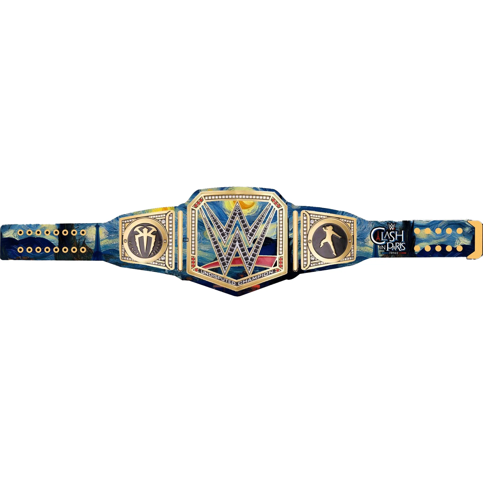 Custom Clash In Paris WWE Roman Reigns Inspired Championship Replica Wrestling Title Belt