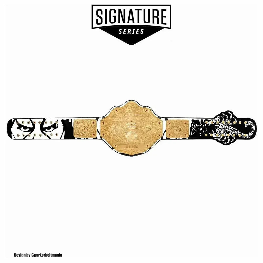 The Icon Sting Custom Series Championship Title Belt ChampionshipBeltUS