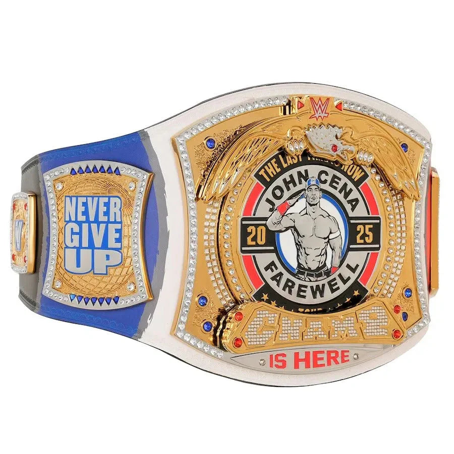 John Cena Farewell Tour 2025 Paris Spinner Championship Replica Title Belt ChampionshipBeltUS