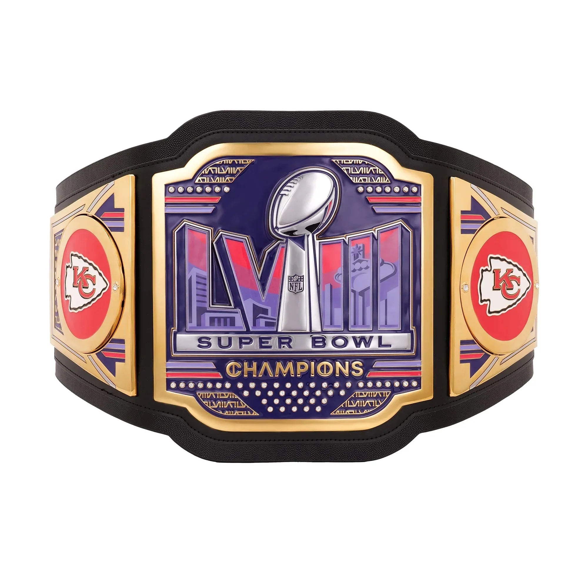 Kansas City Chiefs Super Bowl LVIII Champions WWE Legacy Title Belt ChampionshipBeltUS