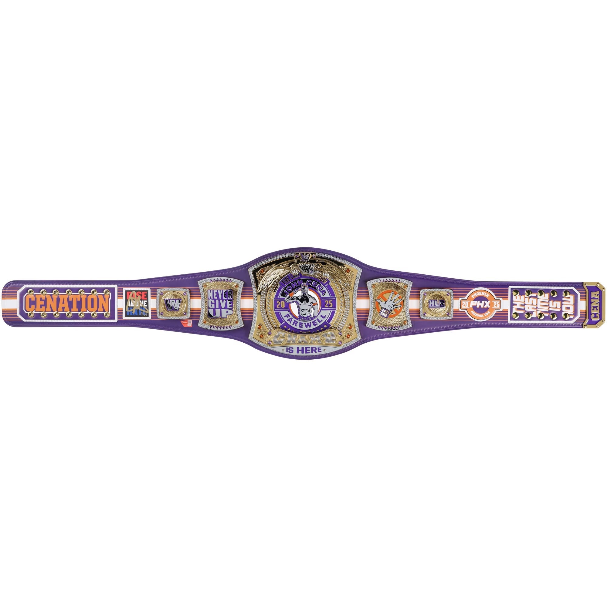 John Cena WWE Autographed Farewell Tour 2025 Phoenix Replica Title Belt - Limited Edition of 25John Cena WWE Autographed Farewell Tour 2025 Phoenix Replica Title Belt - Limited Edition of 25