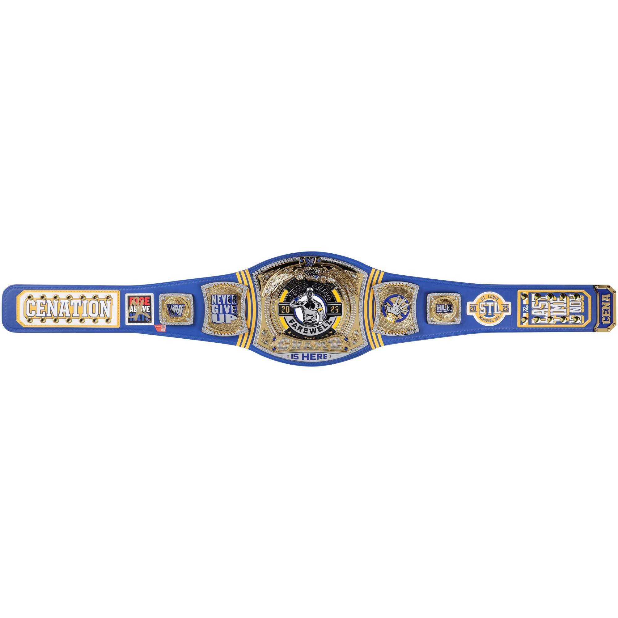 John Cena WWE Autographed Farewell Tour 2025 St. Louis Replica Title Belt - Limited Edition of 25