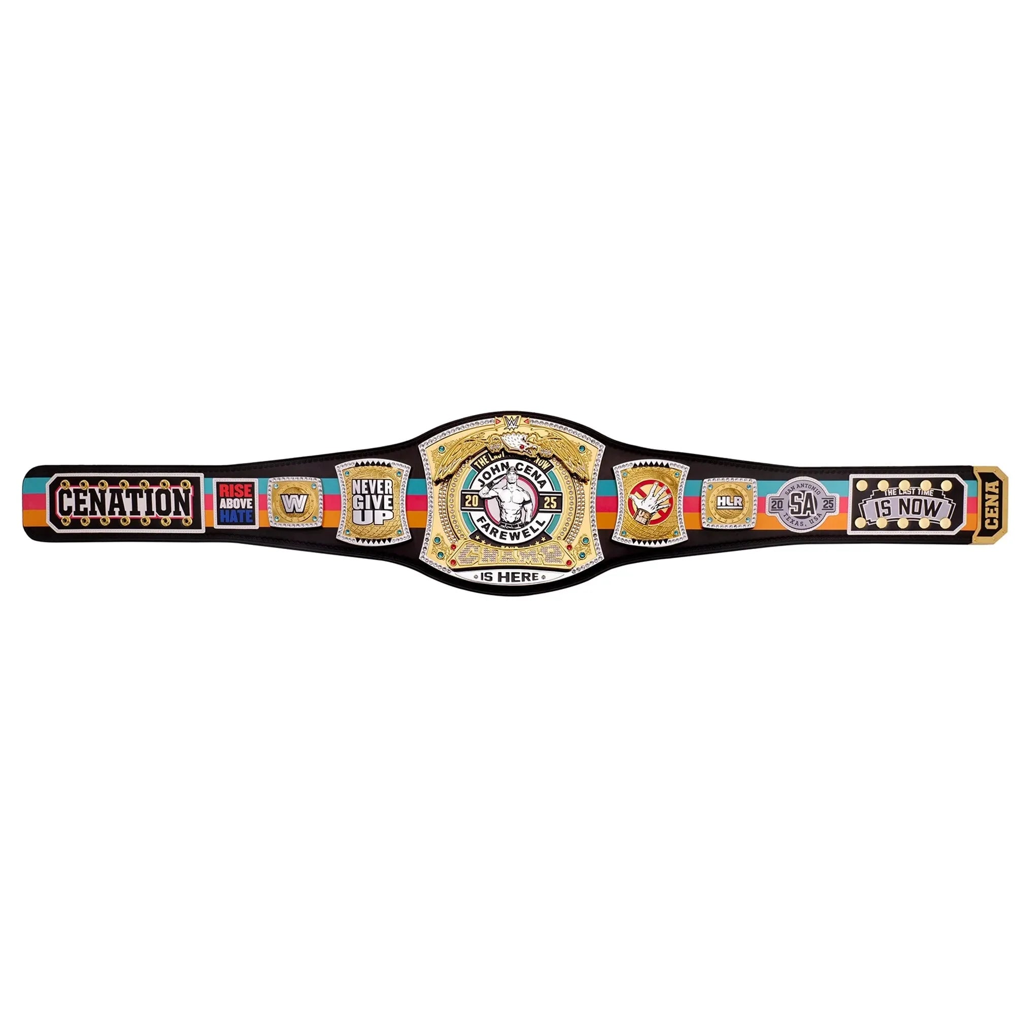 John Cena Farewell Tour 2025 San Antonio Spinner Championship Replica Title Belt ChampionshipBeltUS