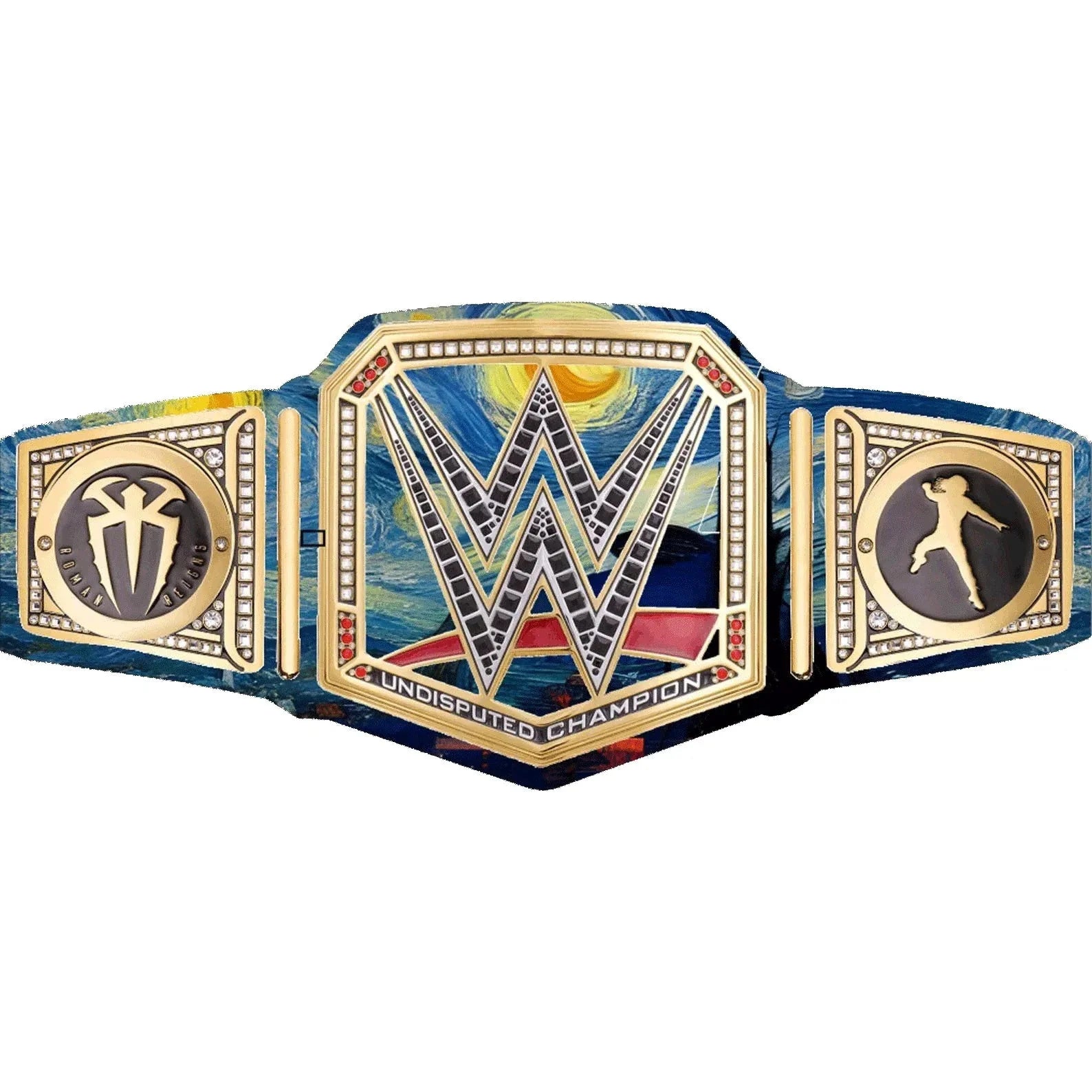 Clash In Paris WWE John Cena Inspired Championship Replica Wrestling Title Belt ChampionshipBeltUS