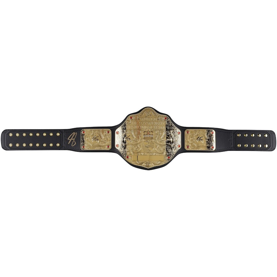 John Cena Autographed World Heavyweight Championship Replica Title Belt