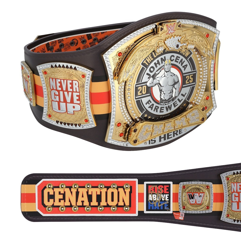 John Cena WWE Autographed Farewell Tour 2025 San Diego Replica Title Belt - Limited Edition of 25