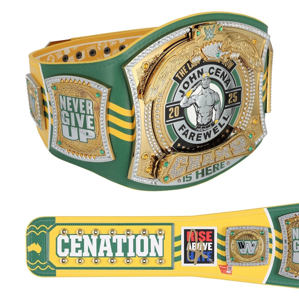 John Cena WWE Autographed Farewell Tour 2025 Perth Replica Title Belt - Limited Edition of 25