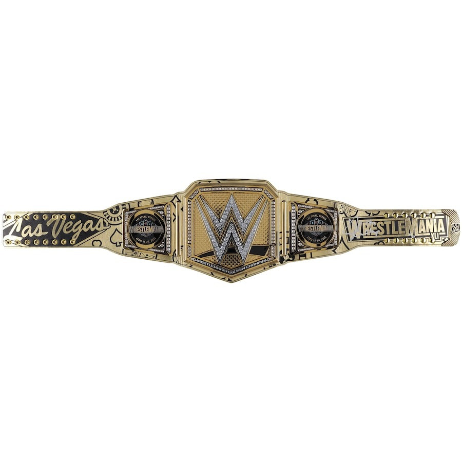 John Cena WWE Autographed WrestleMania 41 Golden Championship Replica Title Belt - Limited Edition of 25