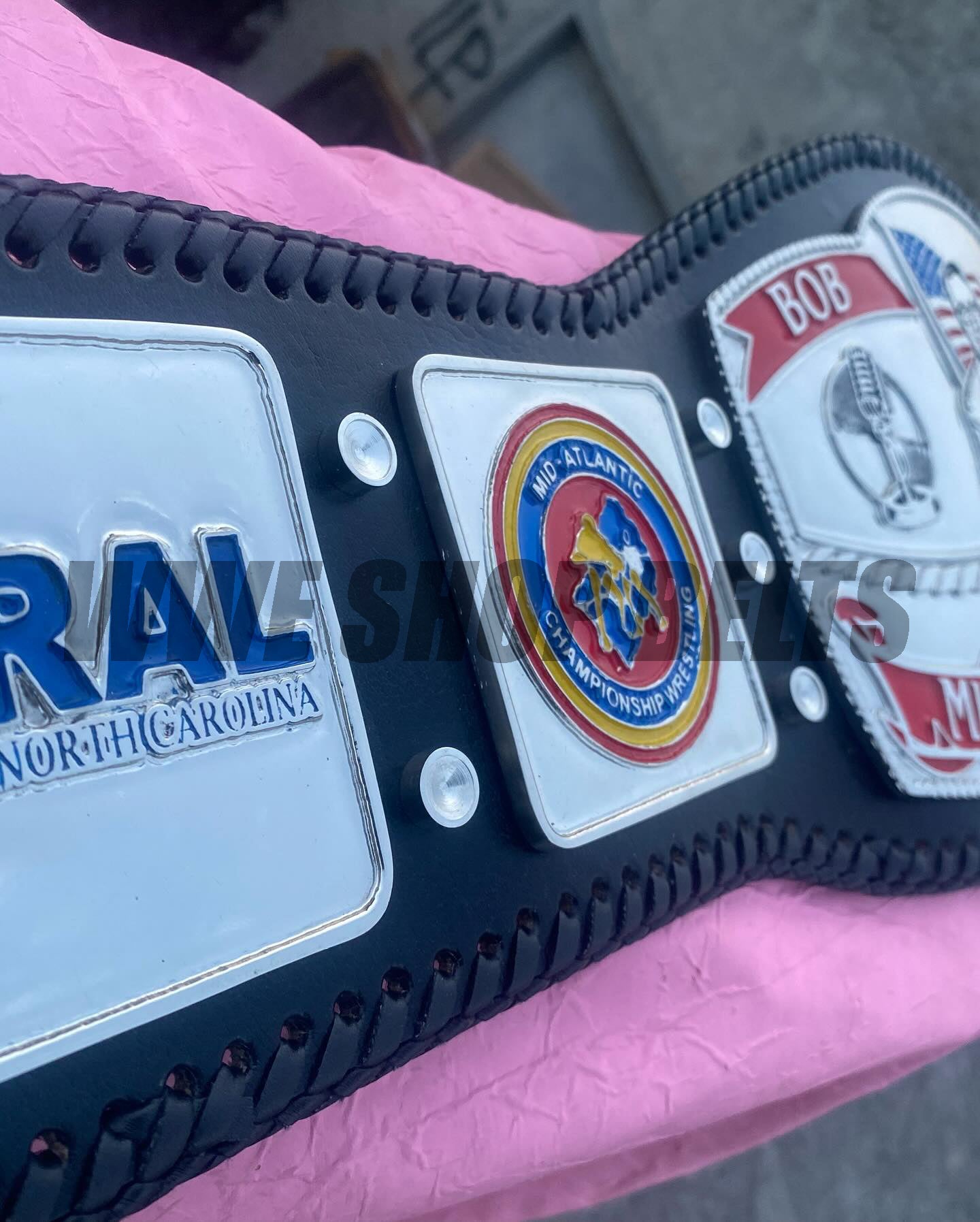 24K Bob Caudle “Voice of Mid-Atlantic Wrestling” Tribute Belt CNC Belt