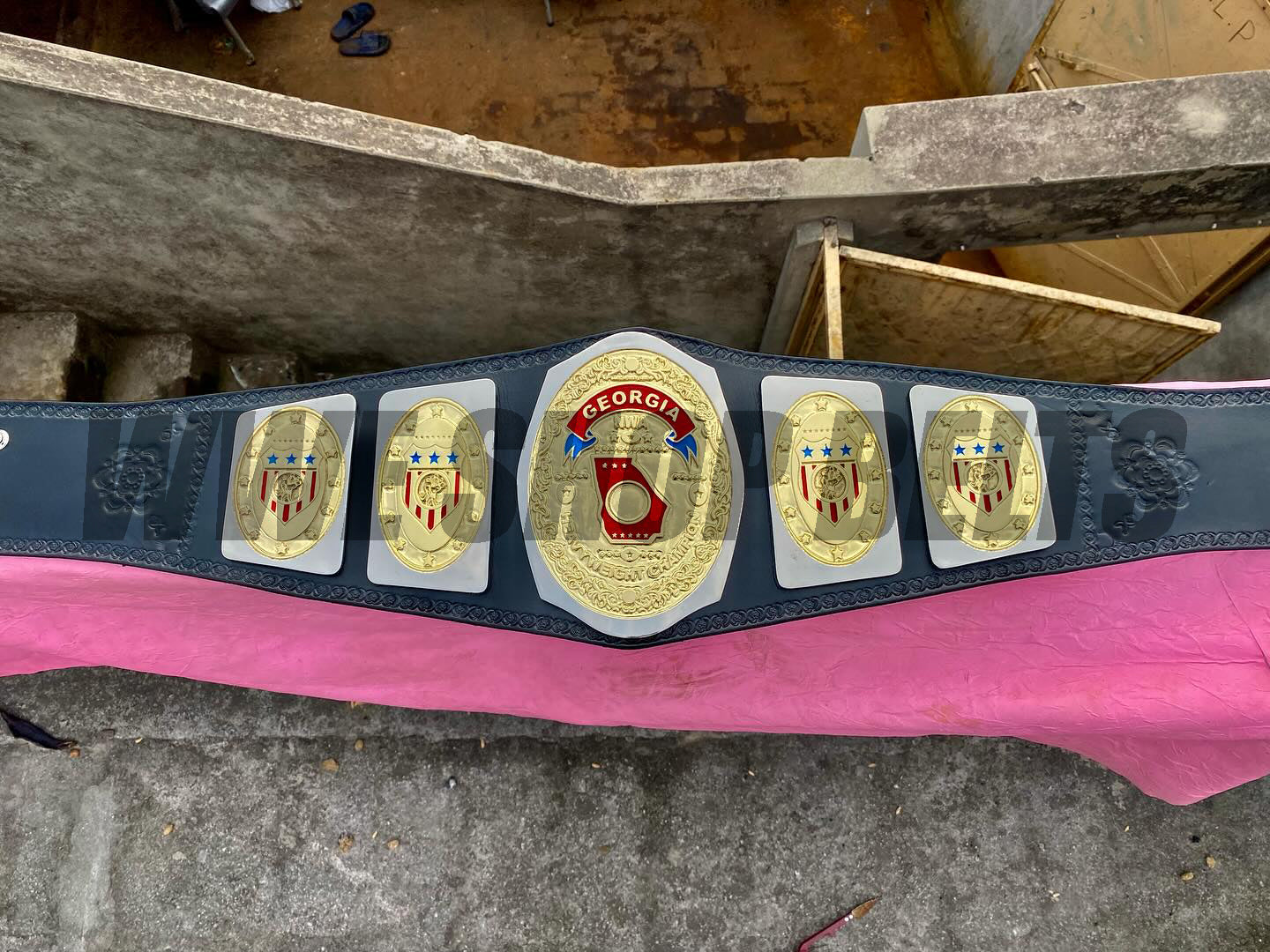 24KGOLD NWA Georgia Heavyweight Championship – Premium CNC Belt