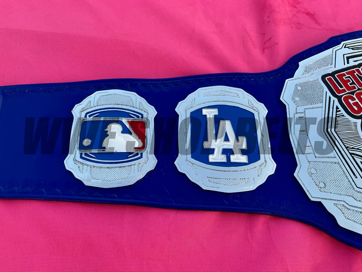 24K Los Angeles Dodgers Championship Belt – MLB Fan Title Replica (Blue Edition)