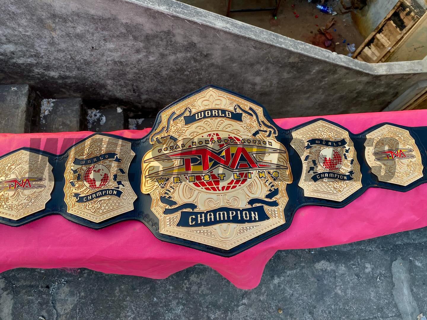 The 24K GOLD TNA World Champion Premium CNC Championship Belt Replica
