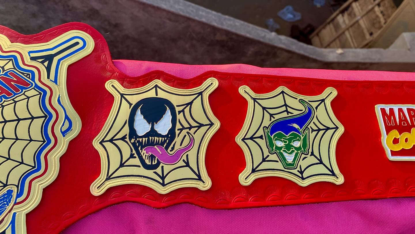 The Amazing Spider-Man Championship Belt – Red & Gold Collector Edition