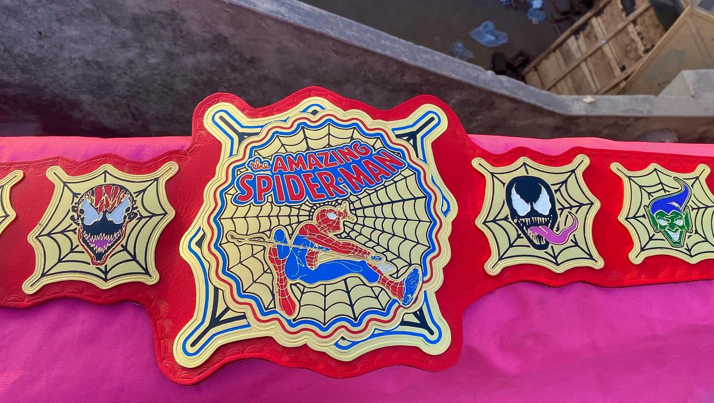 The Amazing Spider-Man Championship Belt – Red & Gold Collector Edition