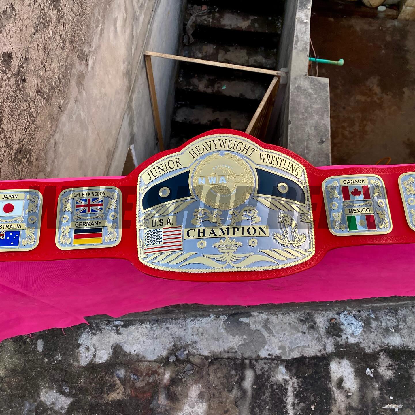 The 24K CNC NWA Junior Heavyweight Premium CNC Championship Belt Replica