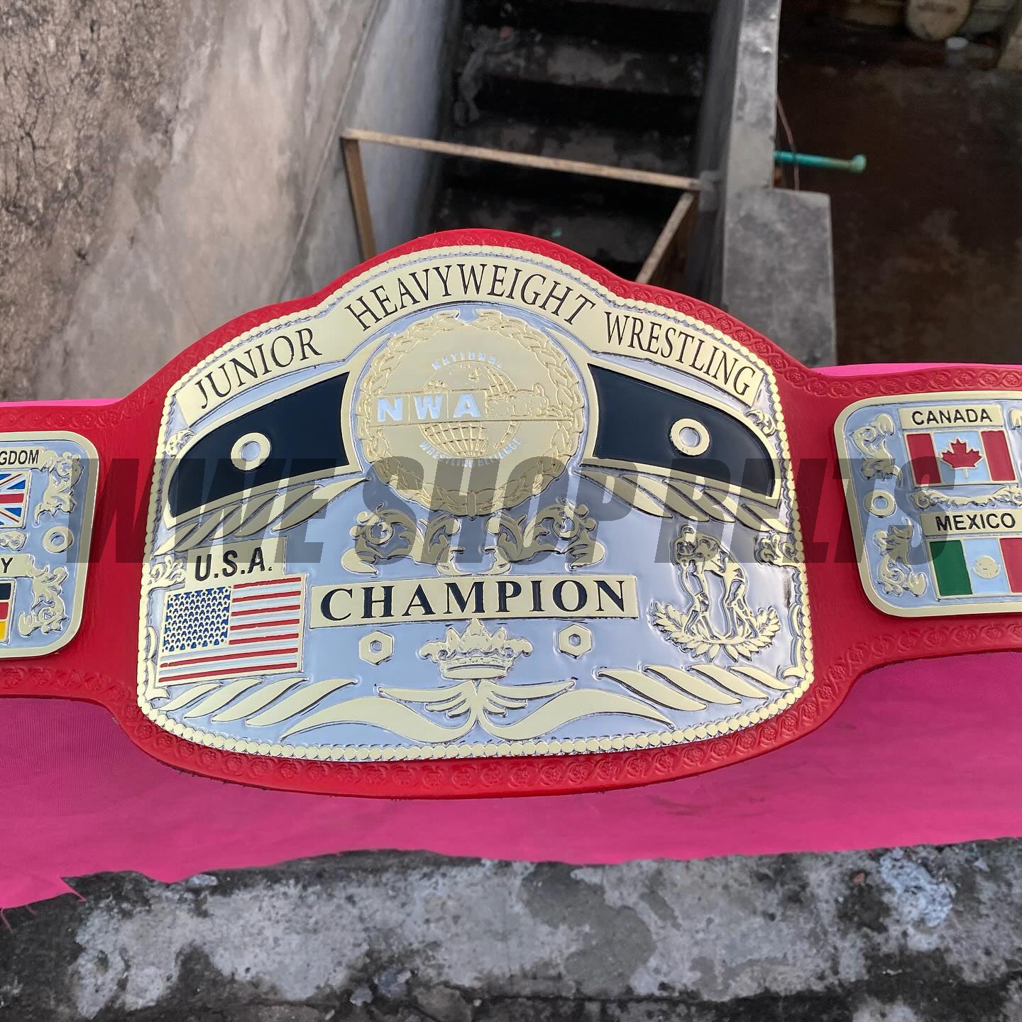 The 24K CNC NWA Junior Heavyweight Premium CNC Championship Belt Replica