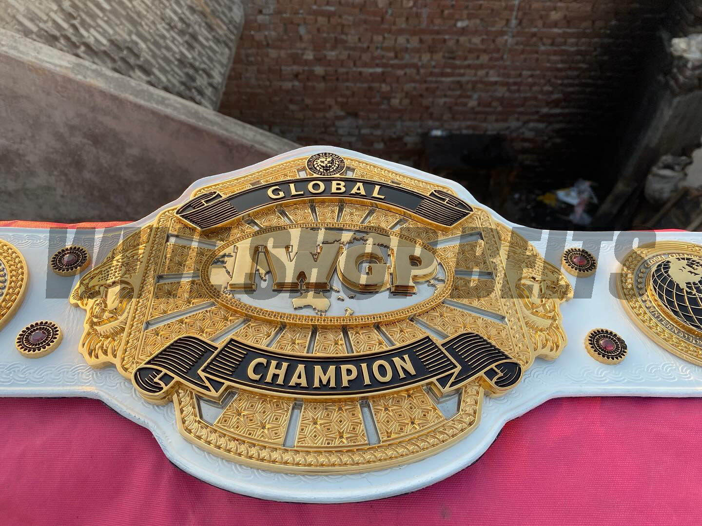 The 24K GOLD Global IWGP Premium CNC Championship Belt Replica