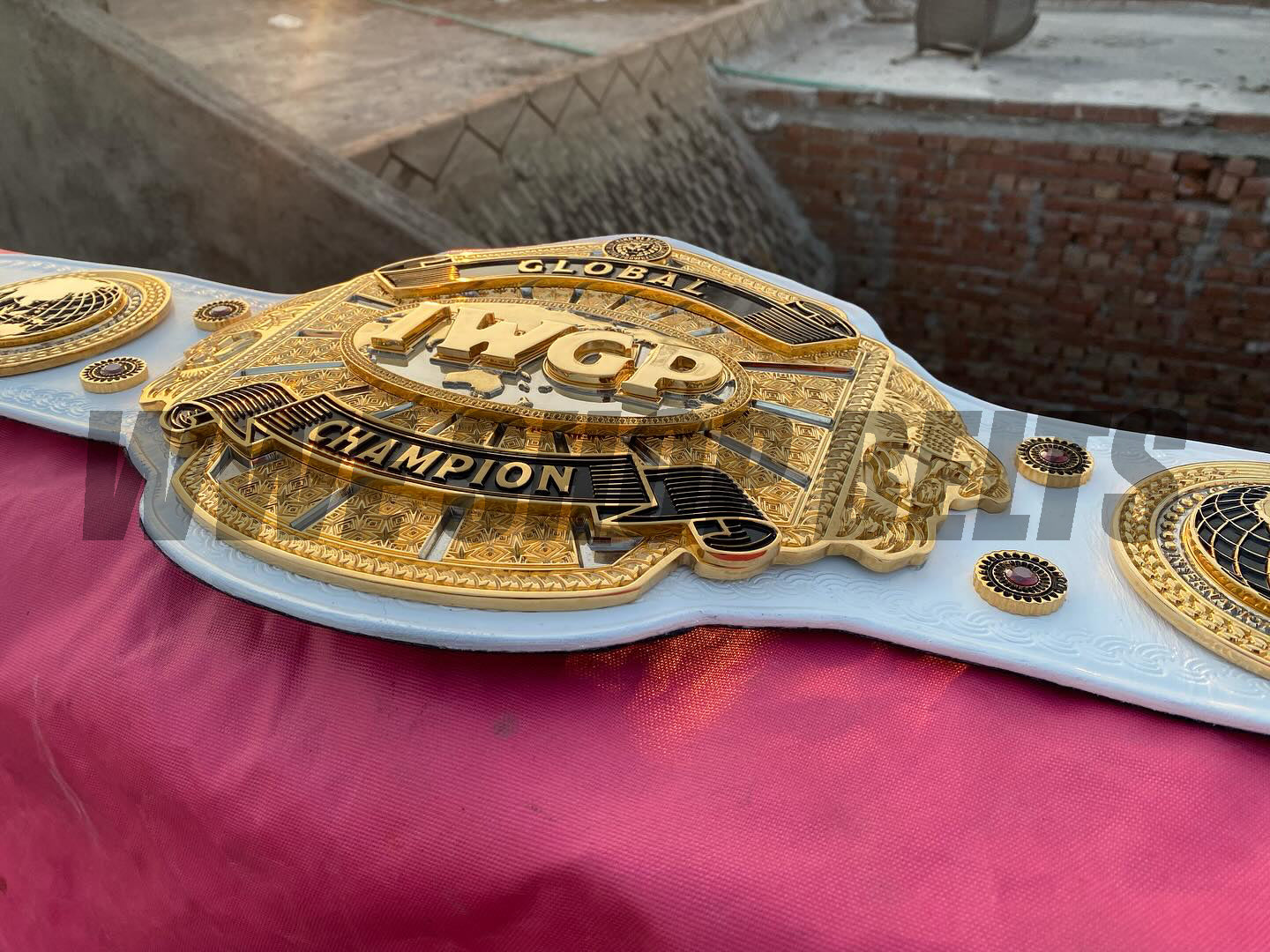 The 24K GOLD Global IWGP Premium CNC Championship Belt Replica