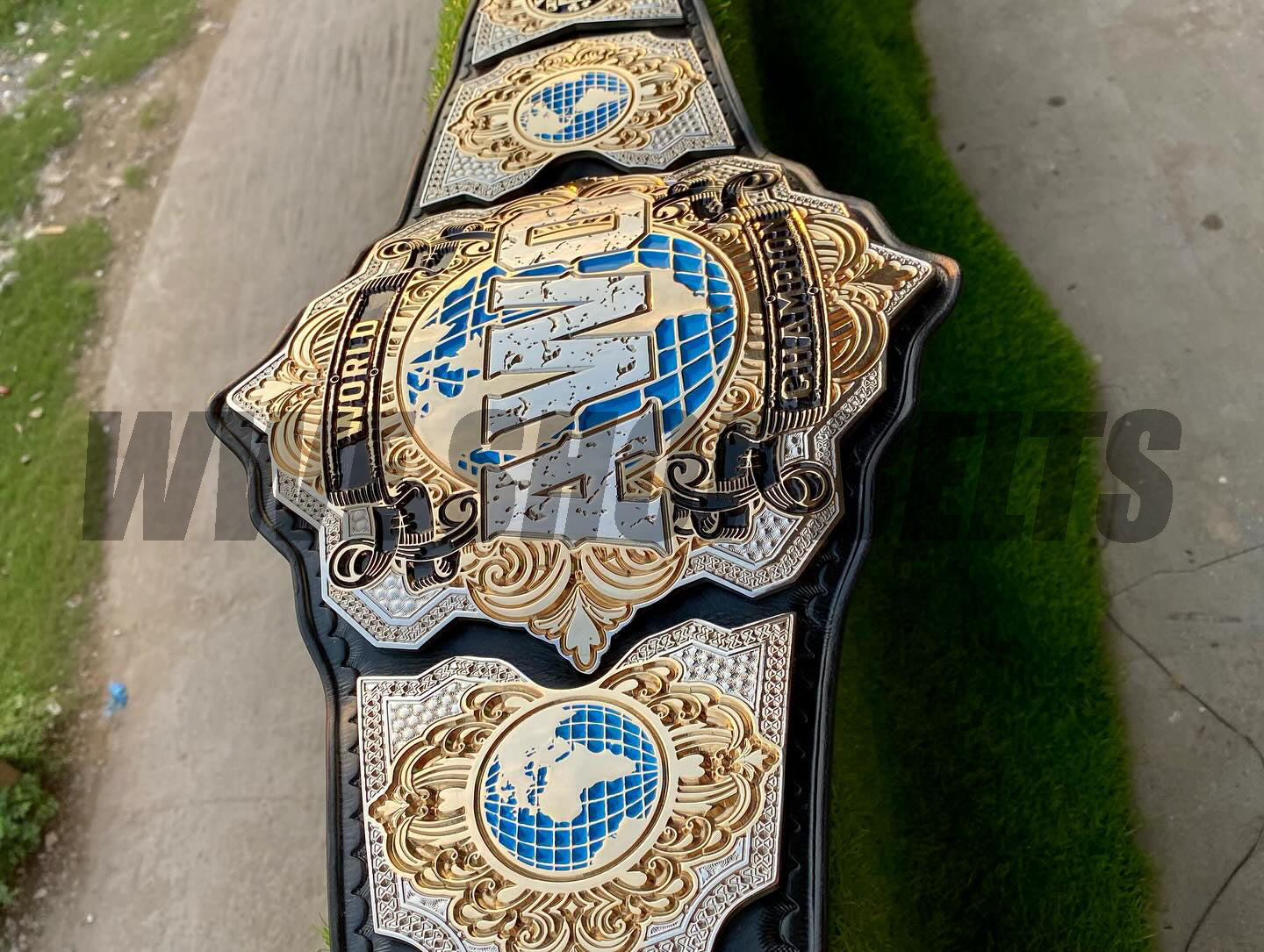 The 24K CNC AWO World Champion Premium CNC Championship Belt Replica