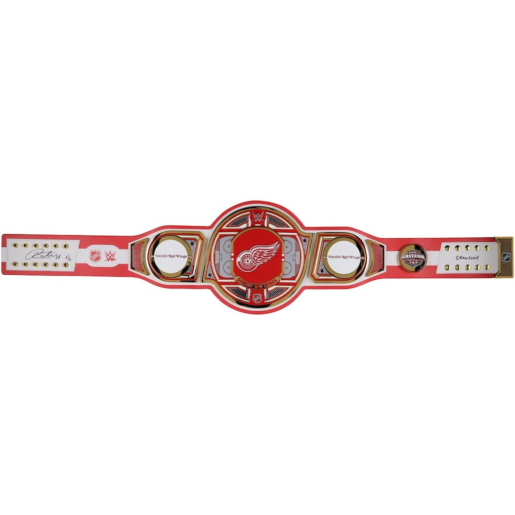 Patrick Kane Detroit Red Wings Autographed WWE Legacy Title Belt
