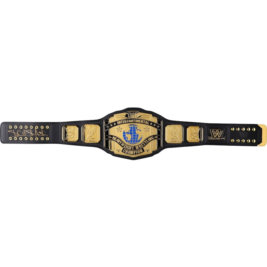 Stone Cold Steve Austin WWE Autographed Intercontinental Championship Replica Title Belt