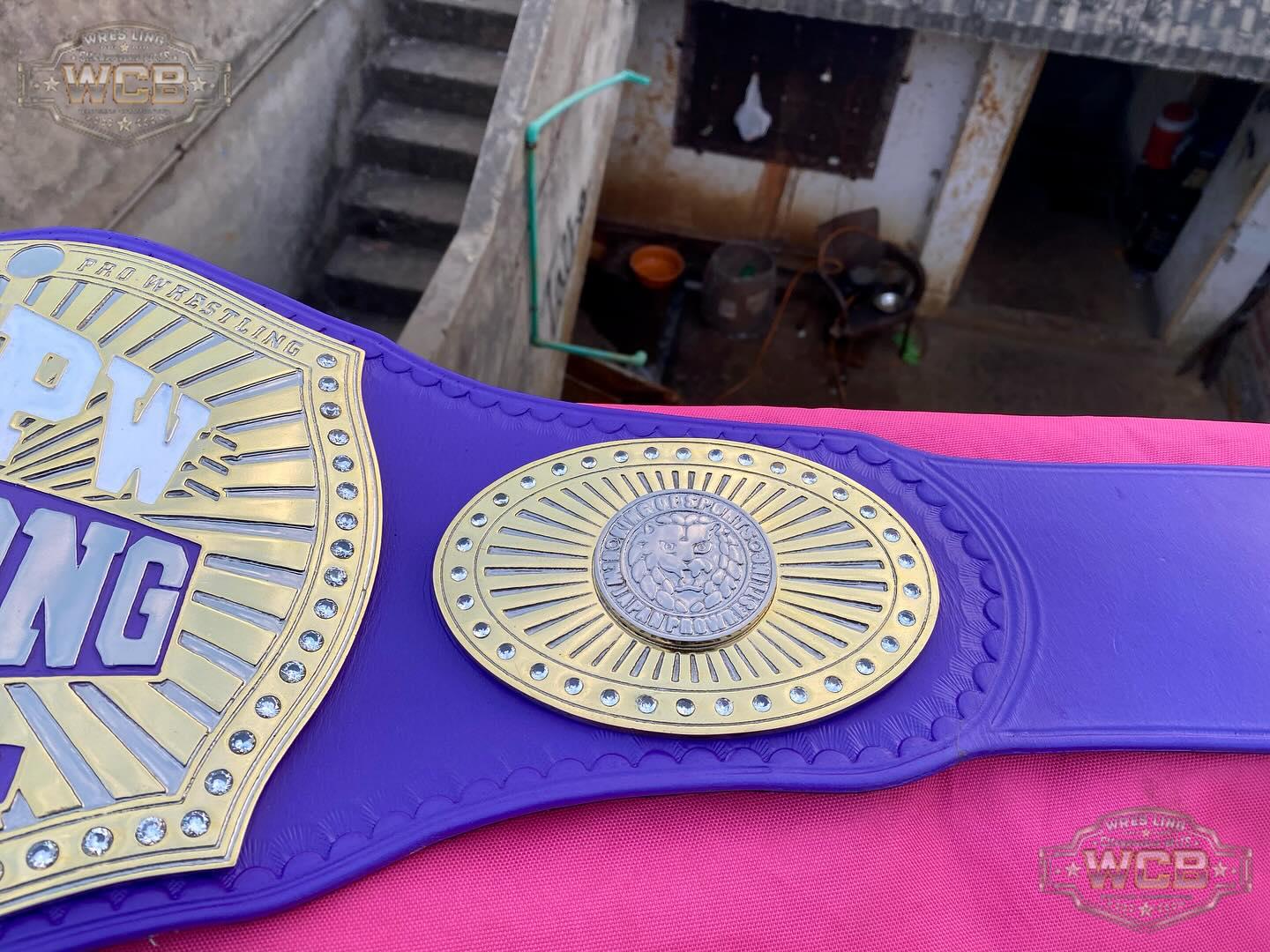 NJPW Strong Women’s Champion Wrestling Belt – Purple & Gold