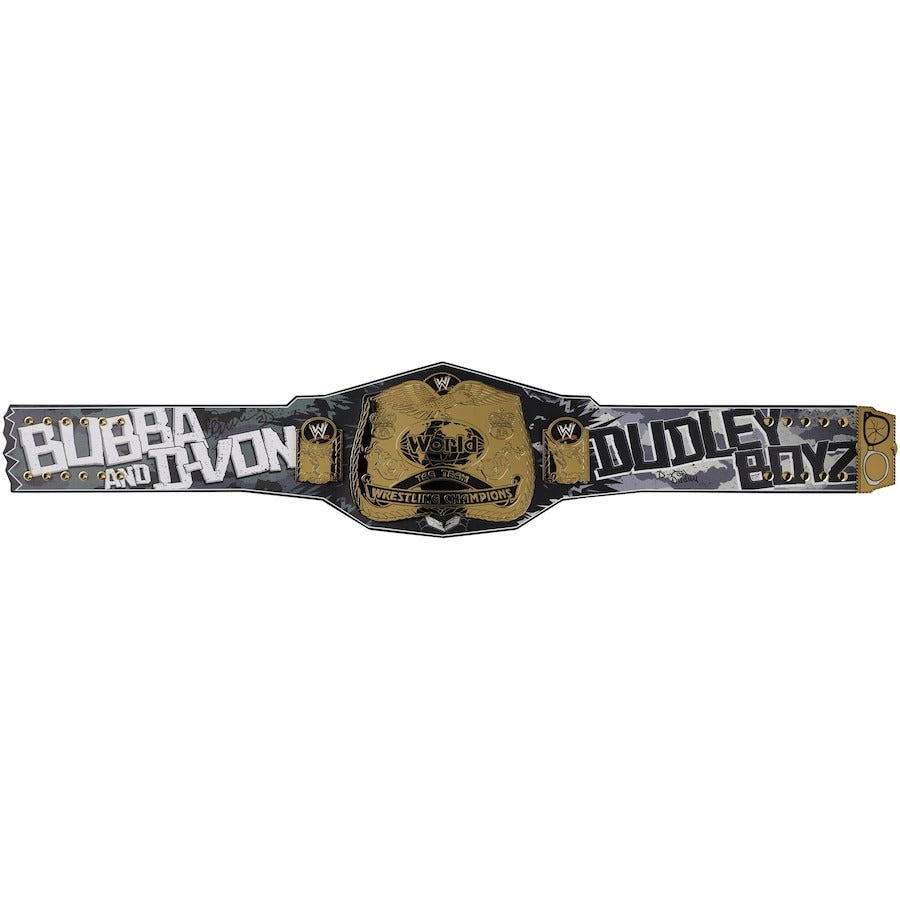 The Dudley Boyz WWE Autographed Dudley Boyz Signature Series World Tag Team Championship Replica Title Belt