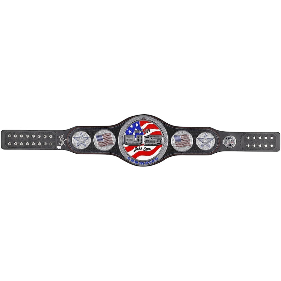 WWE John Cena Autographed United States Spinner Championship Title