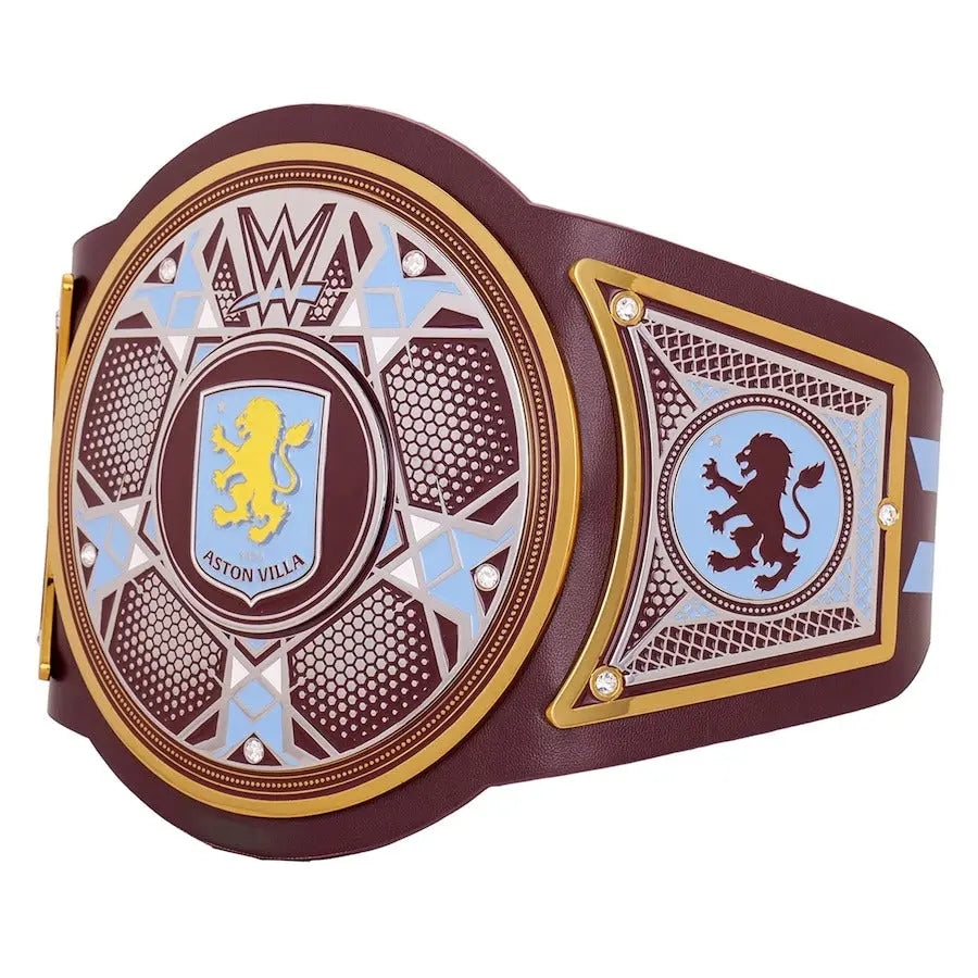 WWE x Aston Villa Legacy Champion Replica Belt – Iconic Football & Wrestling Tribute