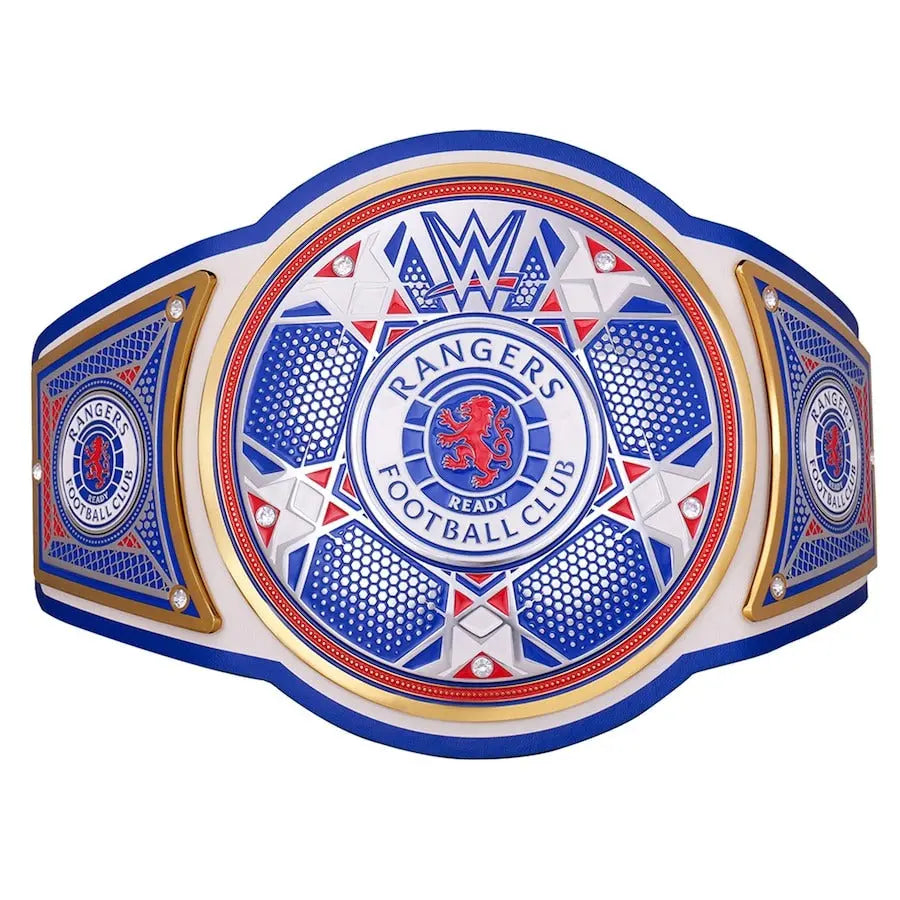 WWE x Rangers FC collectible Legacy Championship Replica Belt – Official Football x Wrestling Collectible